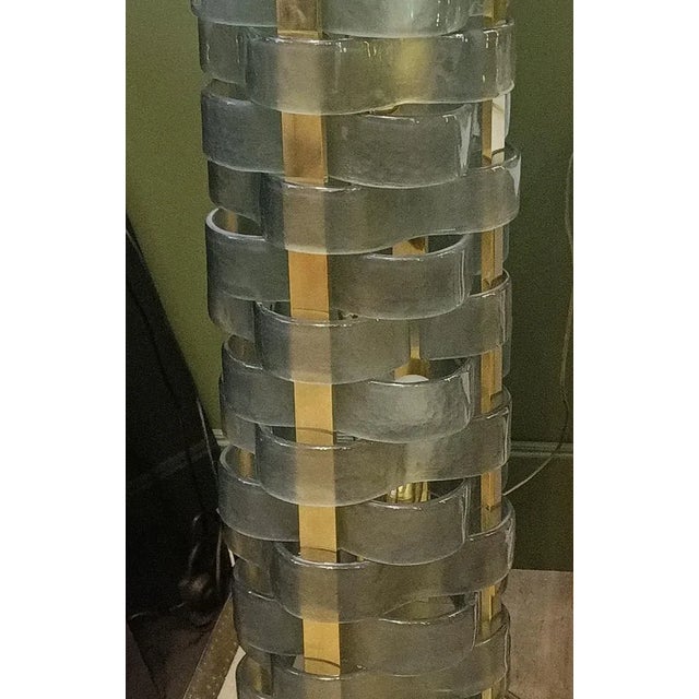 Mid-Century Italian Floor Lamp in Murano Art Glass, 1950 For Sale - Image 6 of 10