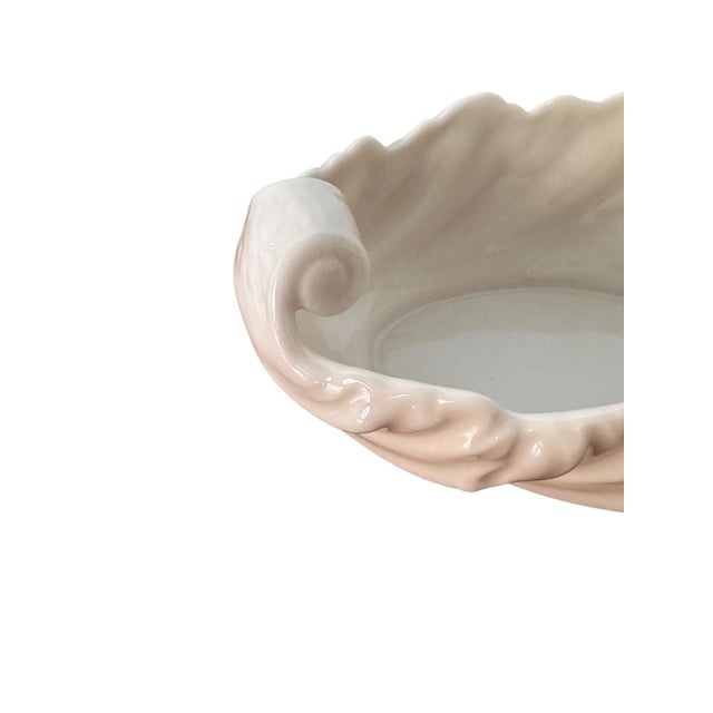 Late 20th Century Vintage Lenox Acanthus Leaf Porcelain Bowl For Sale - Image 5 of 10