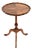 Antique Figured Walnut Pie Crust Wine Table, 1930 For Sale