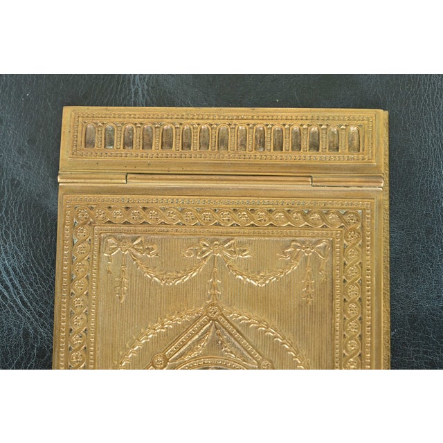 Tiffany Studios New York Adam Pattern Bronze Doré Notepad Holder, Circa 1910 For Sale - Image 10 of 12