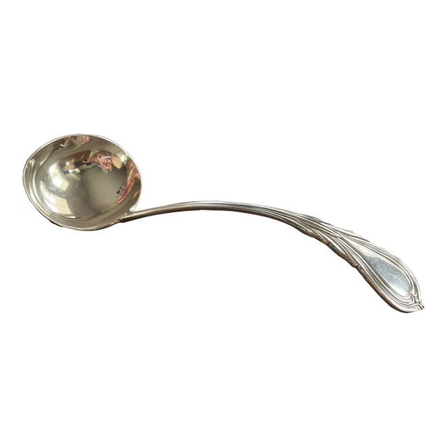 Antique Sterling Plated English Ladle For Sale