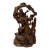Legendary Sage Damo Bodhidharma on Pine With Crane Wood Art Figure For Sale