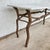 Vintage French Rustic Metal & Marble Faux Bois Branch Console Sofa Table For Sale - Image 11 of 16