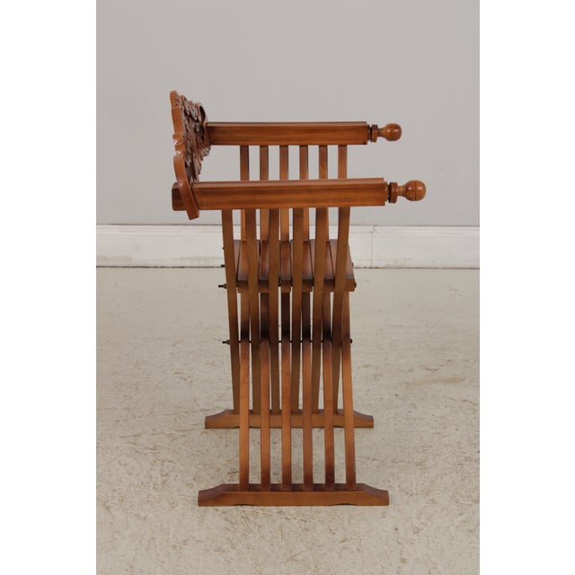 Vintage Savonarola Folding Chair For Sale - Image 4 of 18