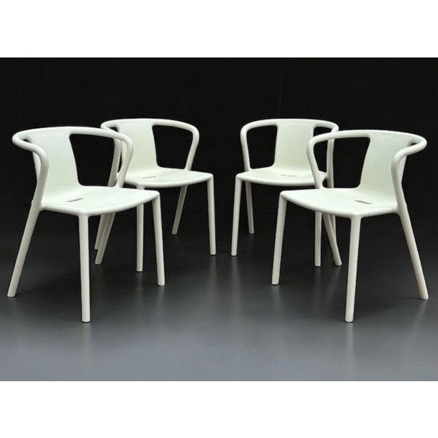 White Stackable Air Armchair by Jasper Morrison for Magis, Set of 4 For Sale - Image 9 of 9