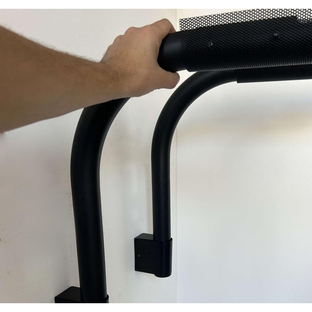 Black and Perforated Tubular Metal Wall Lights from Parscot, France, 1980, Set of 2 For Sale - Image 5 of 17