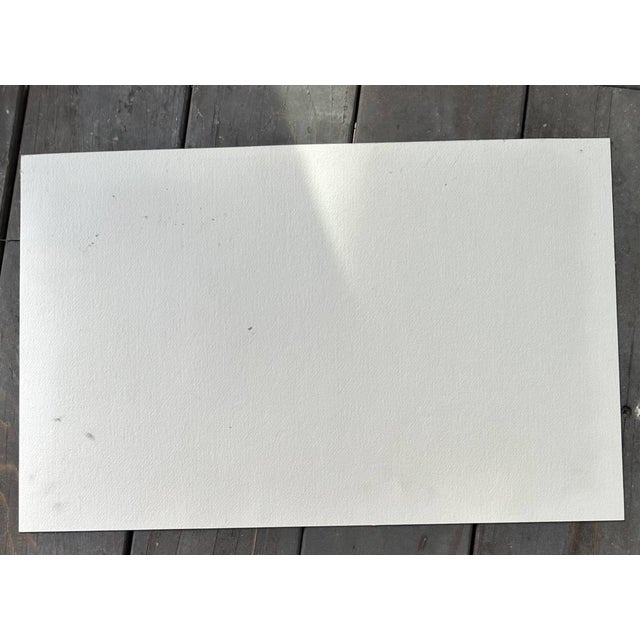 1998 Santa Rosa Train Station Watercolor on Board Paper Painting Signed Cityscape For Sale - Image 9 of 11