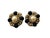 Mid-Century Modern Vintage Mid-Century Faux Diamond & Beige and Black Pearls Cluster Clip-on Earrings For Sale - Image 3 of 4