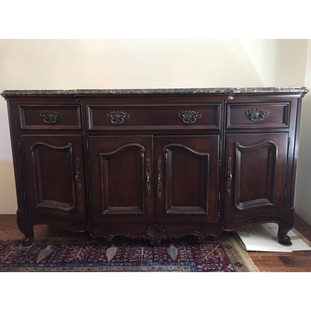 Marble/Granite Top Dining Room Buffet/Sideboard by Bernhardt Chairish