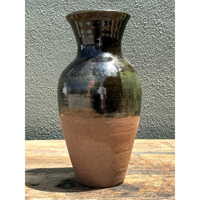 Vintage Original Studio Pottery Vase For Sale - Image 11 of 12