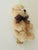 Cute 4” small teddy bear on brass base as lamp finial.