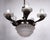 Antique French Brass and Glass 6-Light Chandelier, 1890s For Sale - Image 13 of 14
