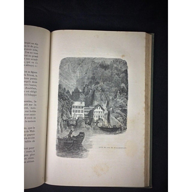 This is a second edition of "La Suisse Pittoresque" by Jules Gourdault, published by Librairie Hachette. The book is in...