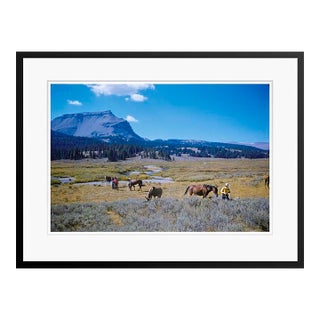 Toni Frissell 'A Pack Trip in Wyoming' Archival Pigment Print Framed in Black For Sale