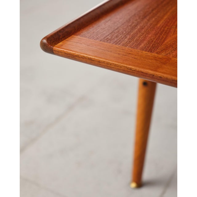 Mid-Century Danish Teak Wood Coffee Table from Grete Jalk, 1950s For Sale - Image 10 of 18