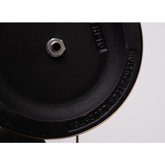 Metal Brass Swing Arm Library Floor Lamp from Holtkoetter, Germany, 1980s For Sale - Image 7 of 11