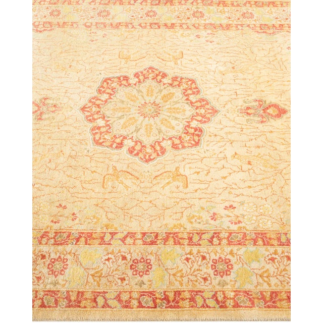 Solo Rugs Mogul, One-of-a-Kind Hand-Knotted Area Rug - Yellow, 4' 2" x 6' 3" For Sale - Image 4 of 8