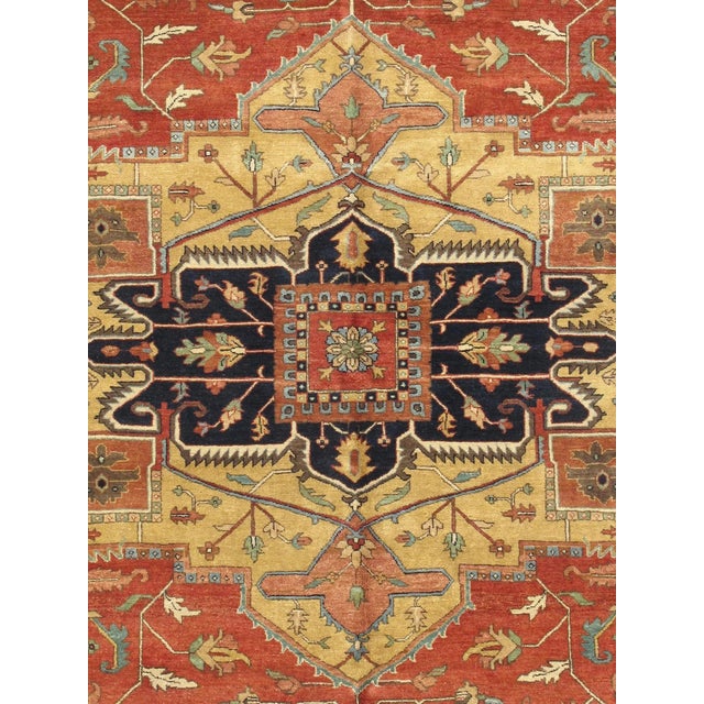 Traditional Serapi Wool Rust Area Rug-12' 0'' X 15' 3'' For Sale - Image 3 of 8