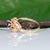 1.1Ct Purple Garnet Estate Ring With Natural Diamond: Solid 14k Gold, Size 6.75 For Sale - Image 9 of 9
