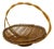Mid-Century French Fruit Basket in Wicker For Sale