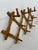 1950s Expandable Bulgarian Faux Bamboo Wooden Coat and Hat Rack For Sale - Image 4 of 18
