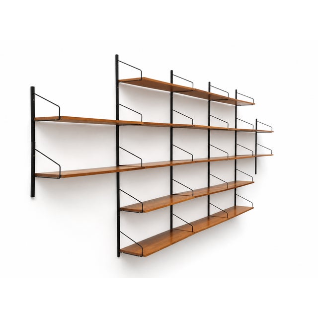 Large Vintage Wall System with Shelves, 1960s For Sale - Image 6 of 7