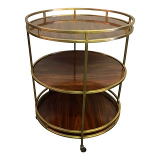 Henredon Acquisitions Collection Rolling Bar Cart For Sale