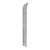 Elegant pair of wall sconces handcrafted in Italy, featuring elongated feather-shaped shades made of hand-blown Murano...