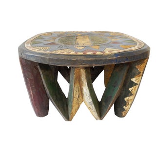 African Old Nupe Low Stool For Sale