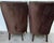 Pair Custom Mogul Los Angeles Espresso-Brown Velvet High-Back Wing Chairs For Sale - Image 13 of 16
