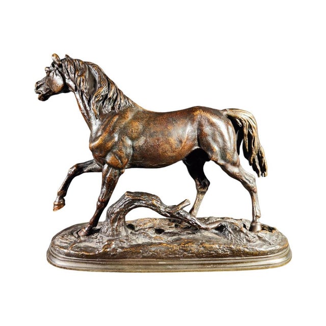 Brown Bronze Horse by Jules Moigniez, 1850s For Sale - Image 8 of 14