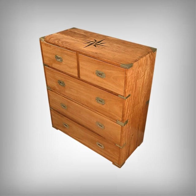 20th Century Teak Marine Chest of Drawers, India For Sale - Image 18 of 18