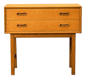 Swedish Side Table or Chest of Drawers in Oak, 1970