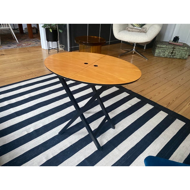 Wood Battista Folding Table in Cherrywood by Romeo Sozzi for Promemoria, 1990s For Sale - Image 7 of 18