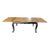 French Refectory Table W/Black Base & Sanded Top For Sale