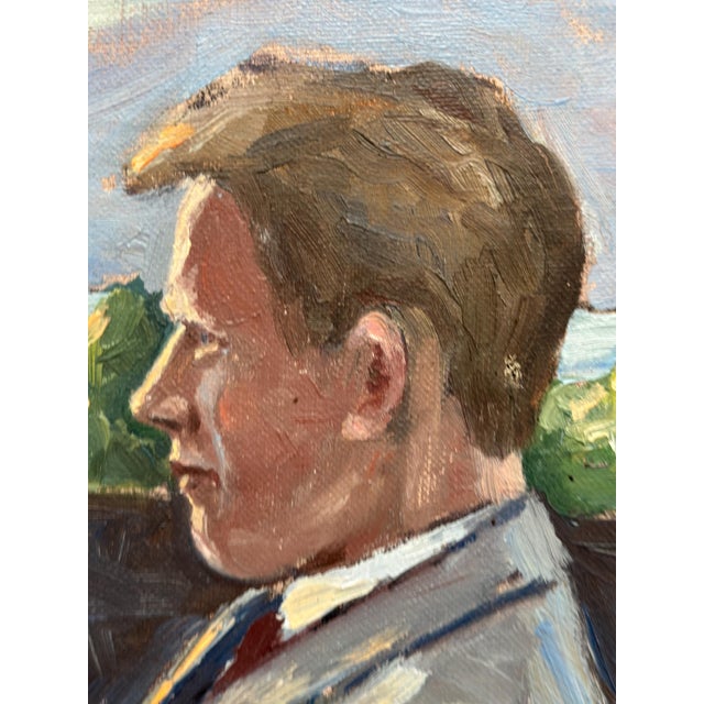 Fröding, Portrait, 1975, Oil on Canvas, Framed For Sale - Image 7 of 18