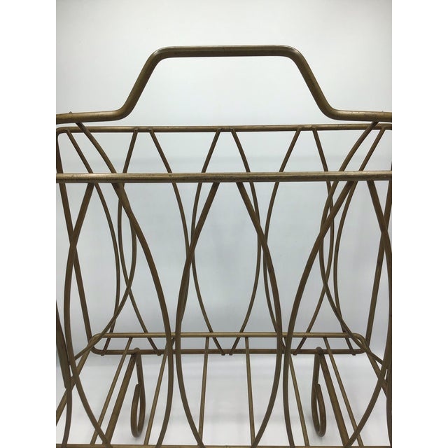 Mid 20th Century Vintage Magazine Rack Mid-Century For Sale - Image 5 of 6