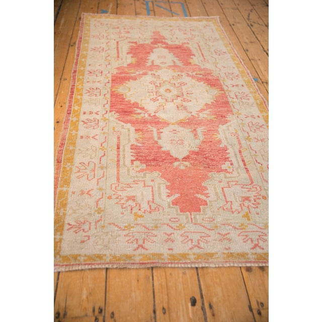 Old New House Vintage Distressed Oushak Rug - 3'4" x 6'7" For Sale - Image 4 of 9