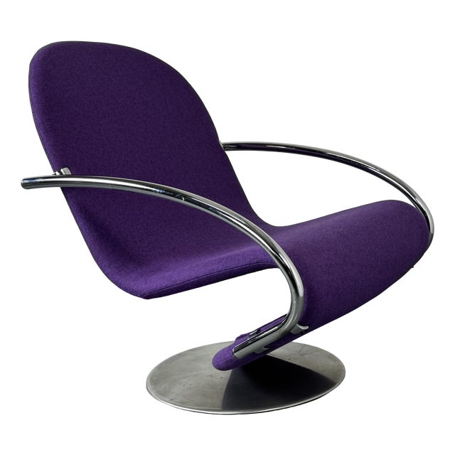 Space Age Streamline 1-2-3 Lounge Chair by Verner Panton for Fritz Hansen, 1970s For Sale