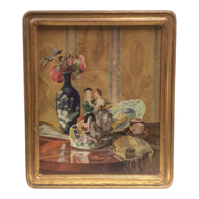 Antique Porcelain Figurines Still Life For Sale