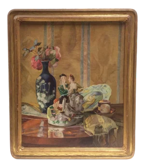 Antique Porcelain Figurines Still Life
