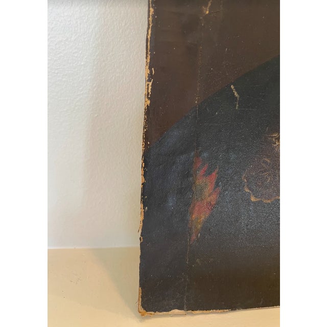 Late 19th Century Late 19th Century Original Oil Portrait Painting of a Victorian Woman For Sale - Image 5 of 13