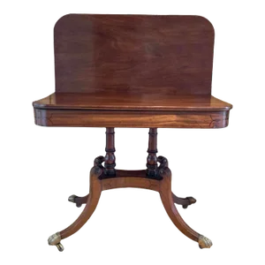 Antique English George III Card Table