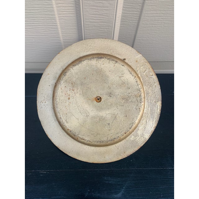 Vintage Cast Iron Garden Nautical Sundial With Sail Boat "Tempus Fugit" For Sale - Image 10 of 10