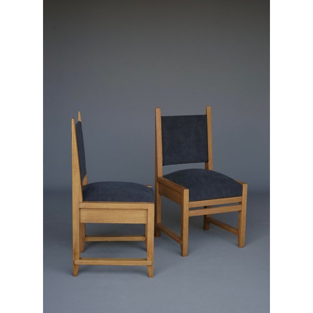 Hague School Dining Chairs attributed to Henk Wouda, 1920s, Set of 4 For Sale - Image 6 of 18