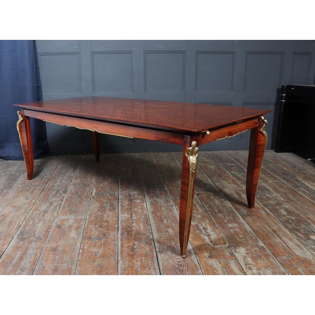 French Art Deco Rosewood Dining Table, 1925 For Sale - Image 12 of 18
