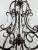 Ivory Late 20th Century French Art Nouveau Style Metal & Crystal 6 Light Scroll Chandelier For Sale - Image 8 of 11
