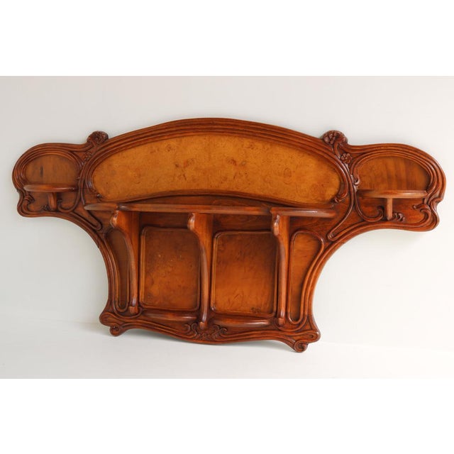 Antique French Art Nouveau Carved Wall Shelf by Louis Majorelle, 1900 For Sale - Image 15 of 17