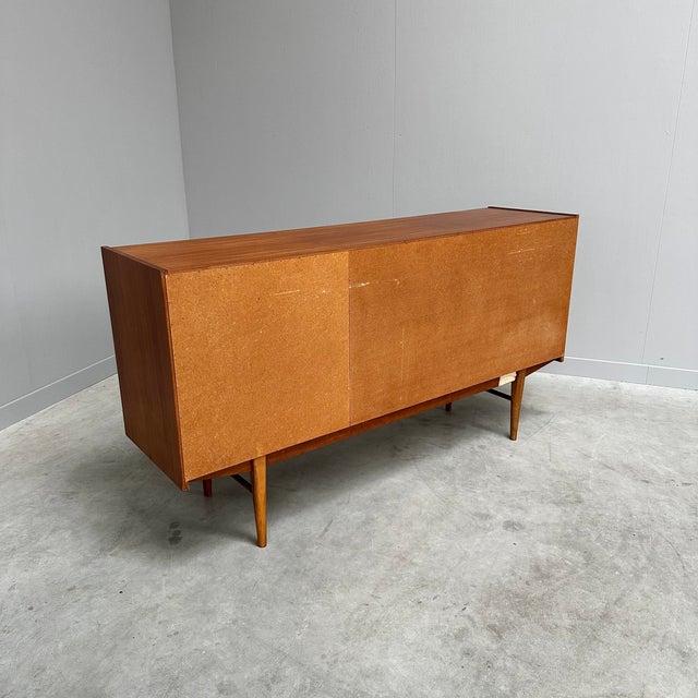 Mid-Century Modern Danish Teak Sideboard with Sliding Doors, 1960s For Sale - Image 9 of 10