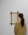 19th Century 19th Century France Tan Wood Mirror For Sale - Image 5 of 8